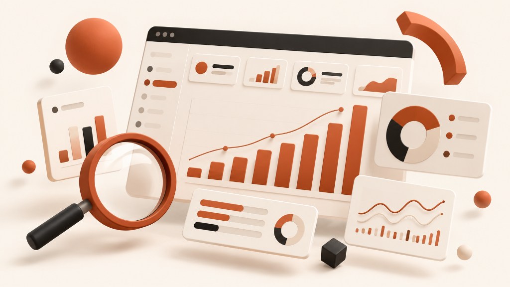 Analytics and search tooling illustration